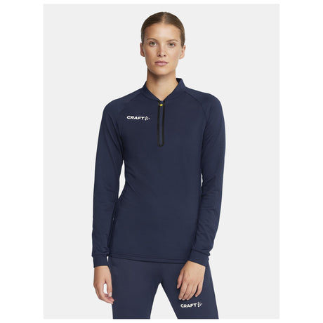 Extend Half Zip W - Navy - Closeup 1
