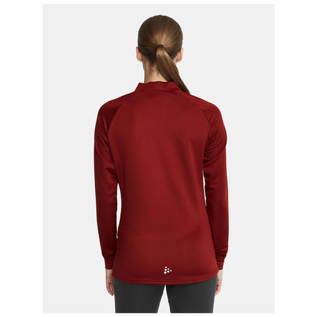 Extend Half Zip W - Dark Red - Closeup 3
