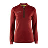 Extend Half Zip W - Dark Red - Front