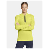 Extend Half Zip W - Yellow - Closeup 1