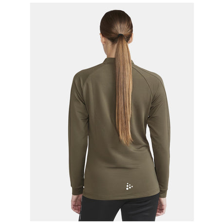 Extend Half Zip W - Dark Green - Closeup 3