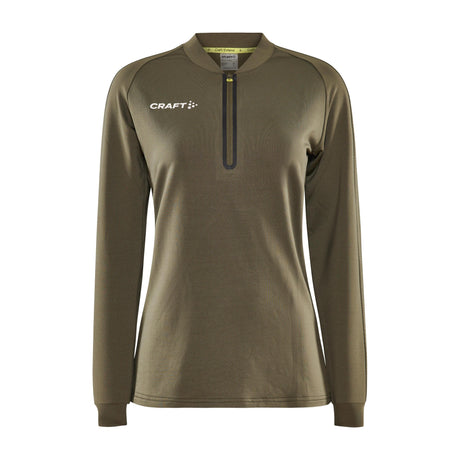 Extend Half Zip W - Dark Green - Front