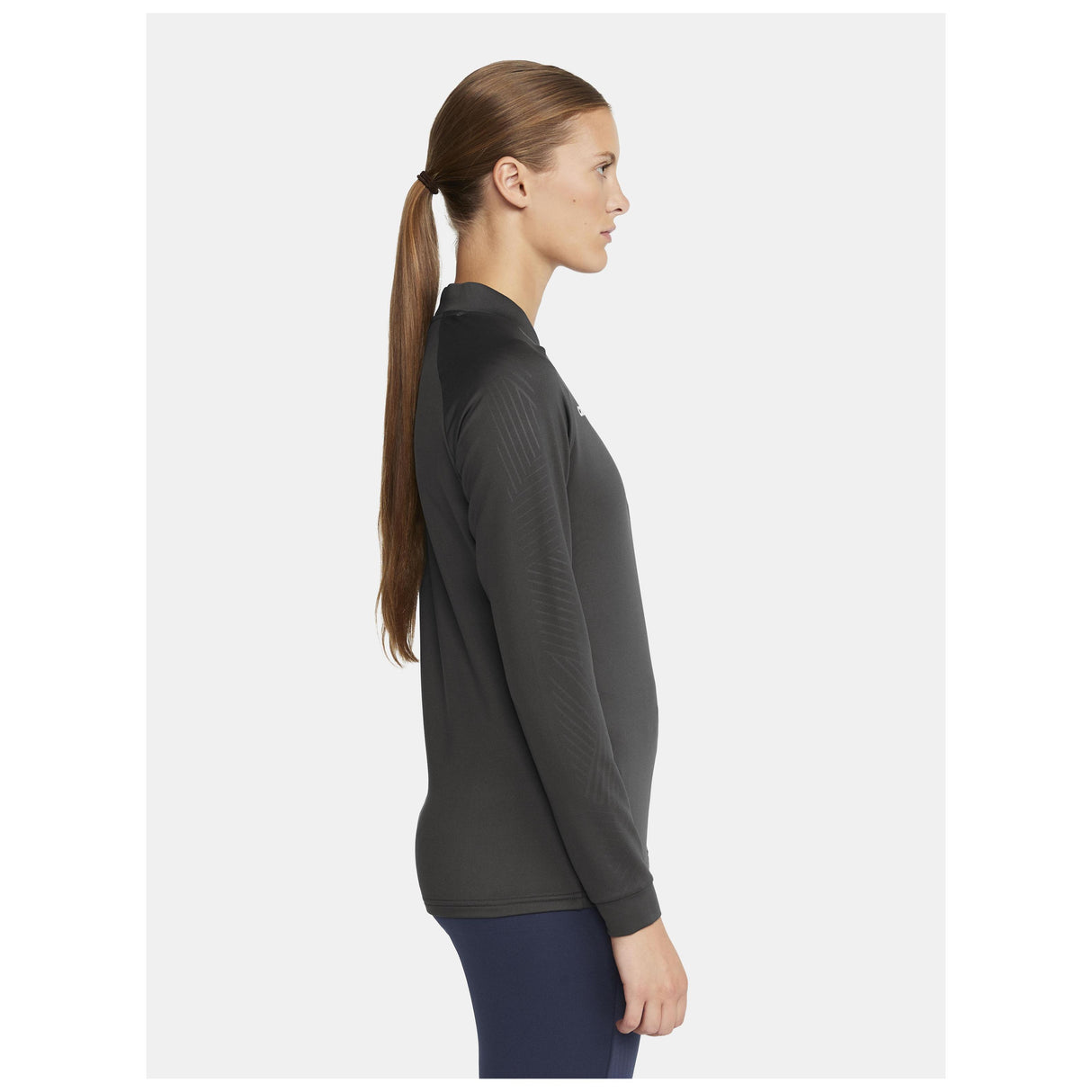 Extend Half Zip W - Dark Grey - Closeup 2