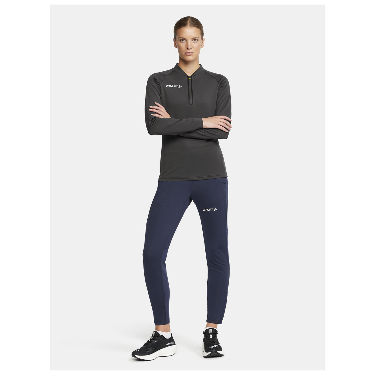 Extend Half Zip W - Dark Grey - Closeup 7