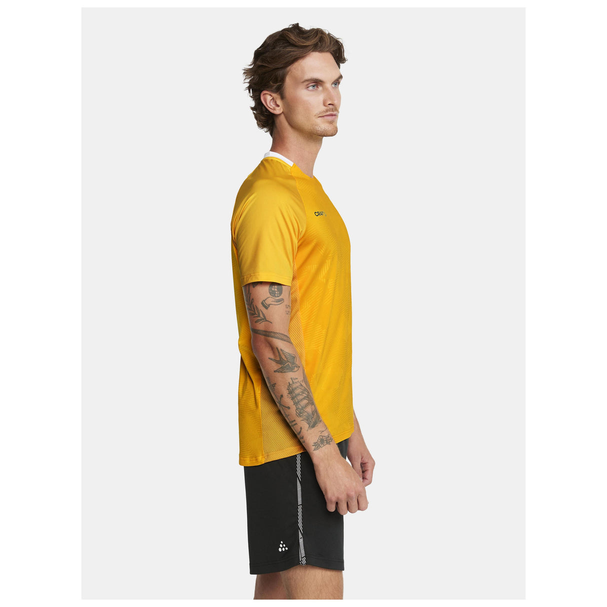 Premier Solid Jersey M - Yellow - Closeup 2