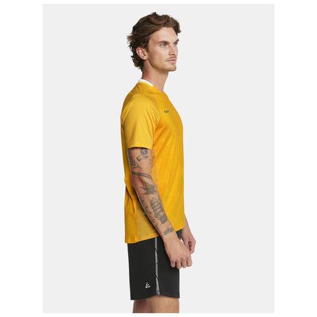Premier Solid Jersey M - Yellow - Closeup 2
