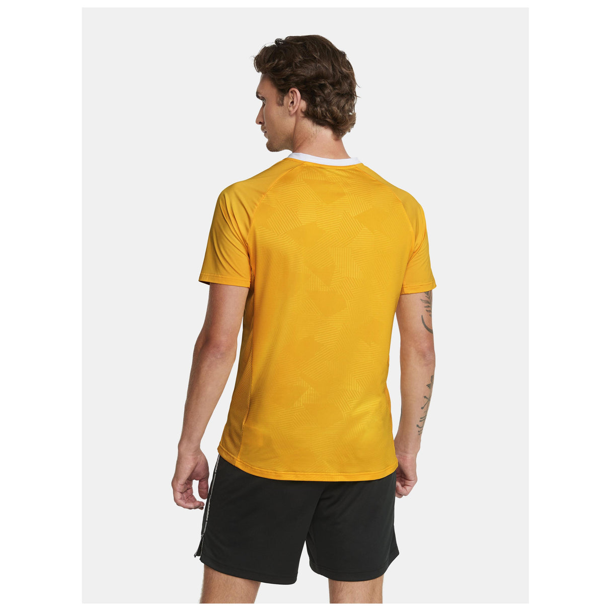 Premier Solid Jersey M - Yellow - Closeup 3