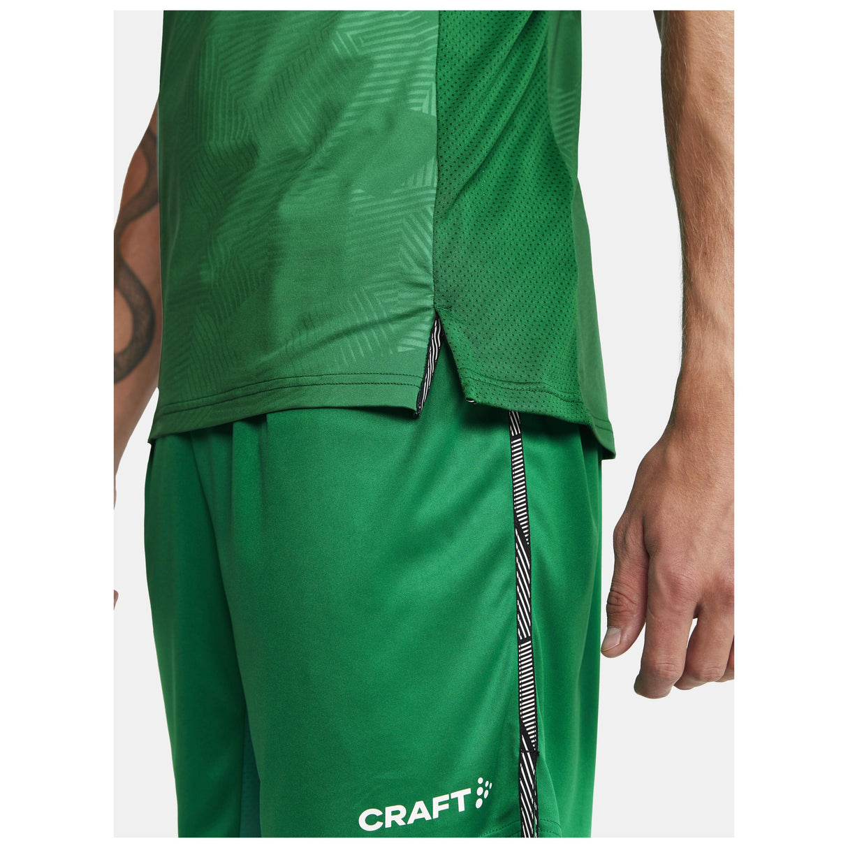 Premier Solid Jersey M - Green - Closeup 4