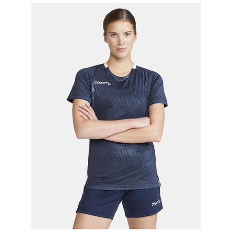 Premier Solid Jersey W - Navy - Closeup 1