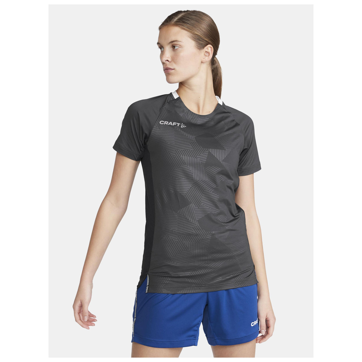 Premier Solid Jersey W - Dark Grey - Closeup 1