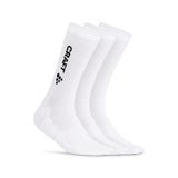 Progress Indoor 3-Pack Sock - White - Front