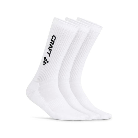 Progress Indoor 3-Pack Sock - White - Front