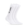 Progress Indoor 3-Pack Sock - White - Front