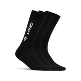 Progress Indoor 3-Pack Sock - Black - Front