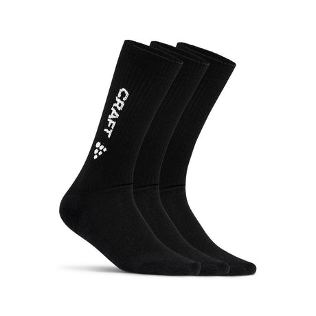 Progress Indoor 3-Pack Sock - Black - Front