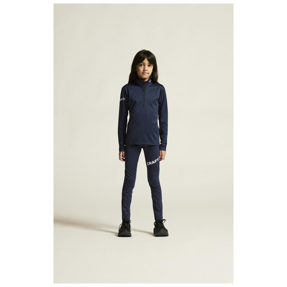 Adv Nordic Ski Club Jersey Jr - Dark Blue/White - Closeup 1