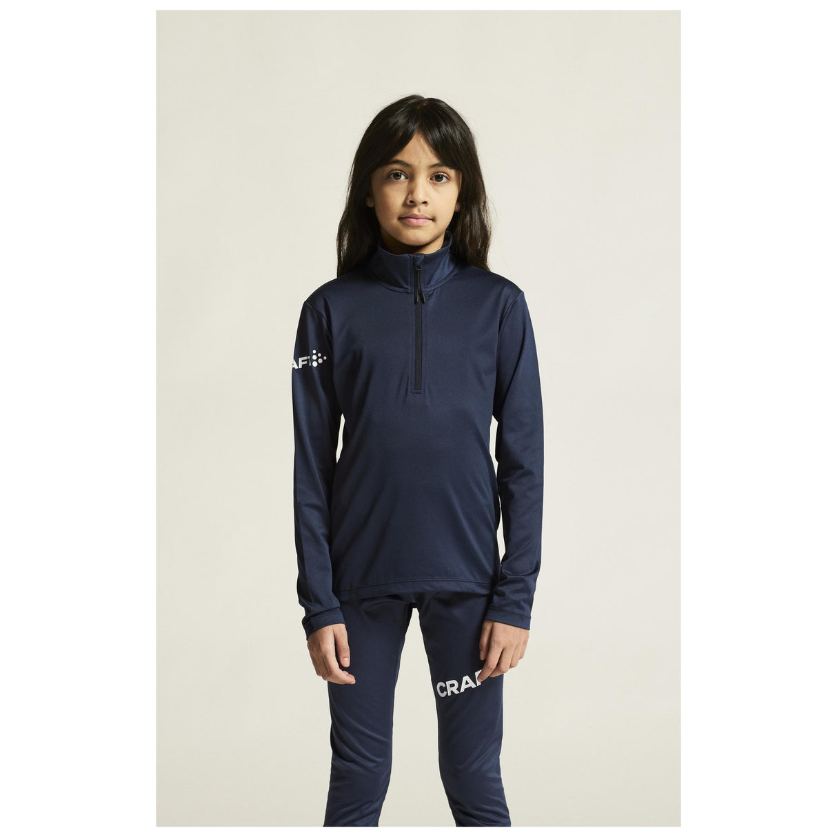 Adv Nordic Ski Club Jersey Jr - Dark Blue/White - Closeup 5