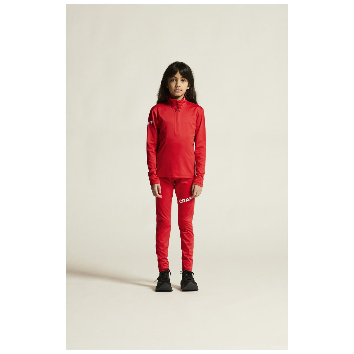 Adv Nordic Ski Club Jersey Jr - Red/White - Closeup 1