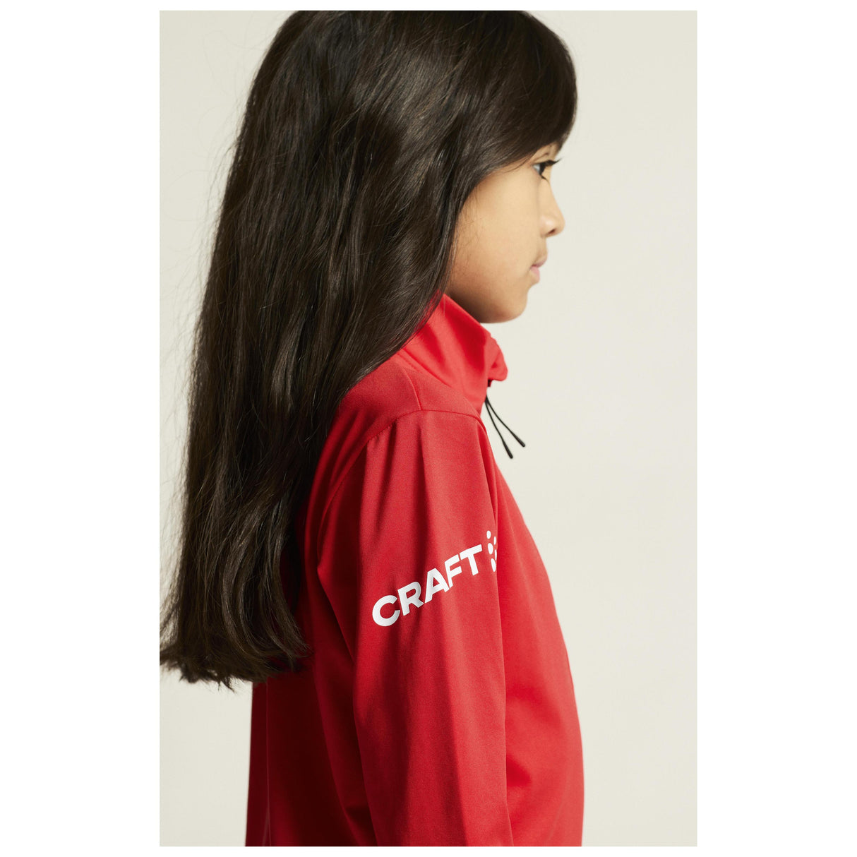 Adv Nordic Ski Club Jersey Jr - Red/White - Closeup 6