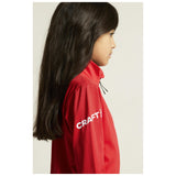 Adv Nordic Ski Club Jersey Jr - Red/White - Closeup 6