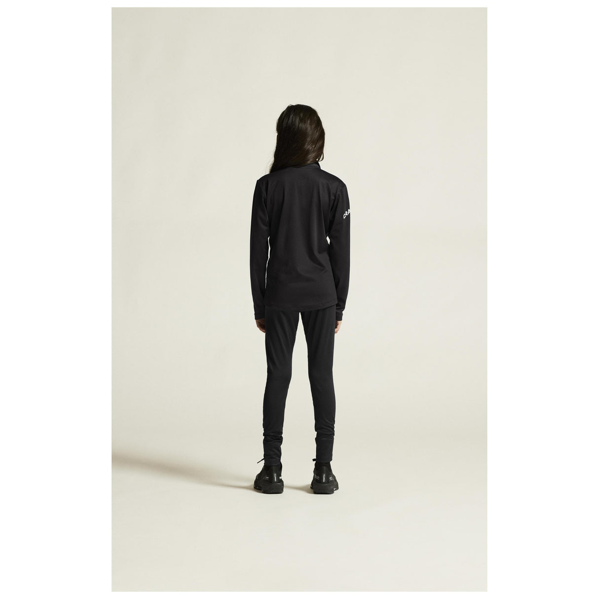 Adv Nordic Ski Club Jersey Jr - Black/White - Closeup 4