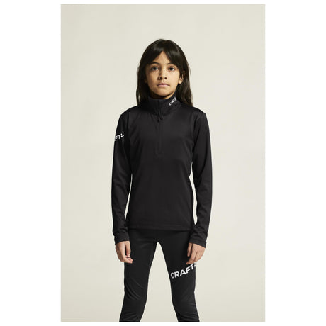 Adv Nordic Ski Club Jersey Jr - Black/White - Closeup 5