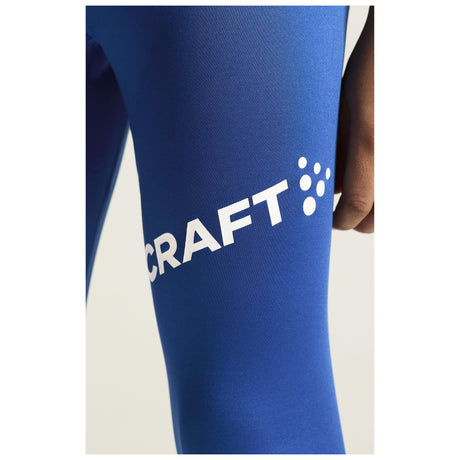 Adv Nordic Ski Club Tights Jr - Club Cobolt/White - Closeup 6