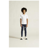 Adv Nordic Ski Club Tights Jr - Dark Blue/White - Closeup 1