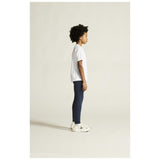 Adv Nordic Ski Club Tights Jr - Dark Blue/White - Closeup 2