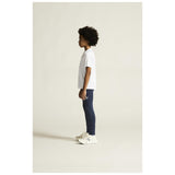 Adv Nordic Ski Club Tights Jr - Dark Blue/White - Closeup 3