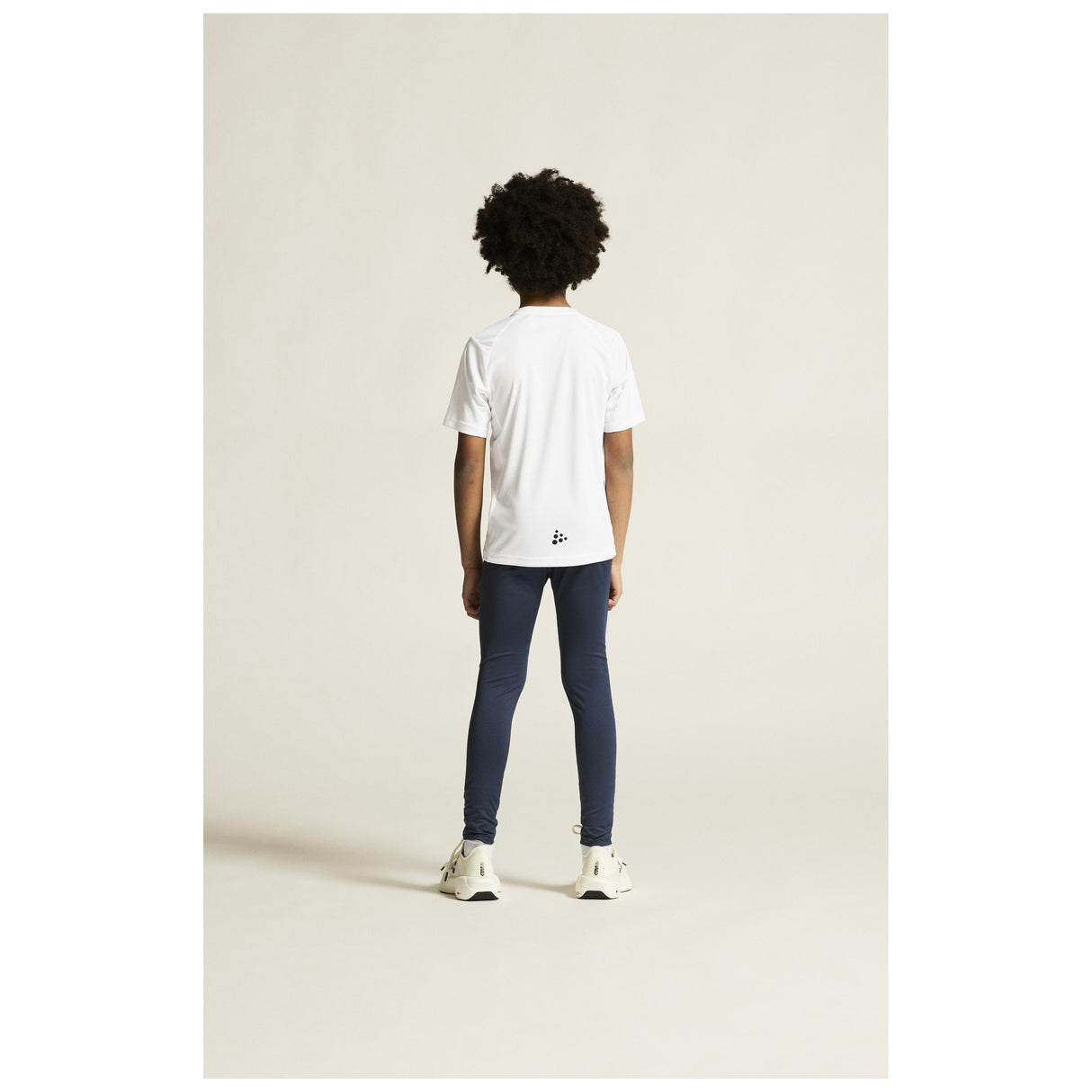 Adv Nordic Ski Club Tights Jr - Dark Blue/White - Closeup 4