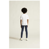 Adv Nordic Ski Club Tights Jr - Dark Blue/White - Closeup 4