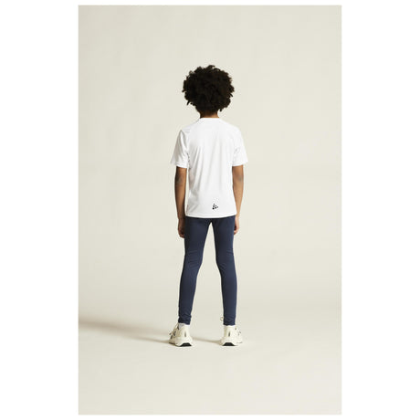 Adv Nordic Ski Club Tights Jr - Dark Blue/White - Closeup 4