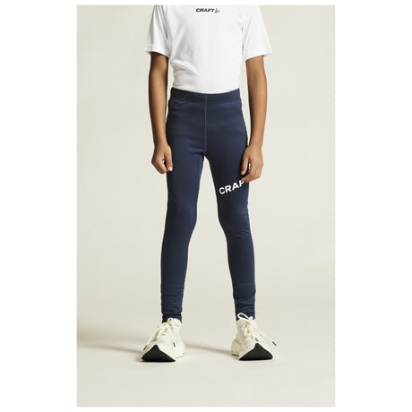 Adv Nordic Ski Club Tights Jr - Dark Blue/White - Closeup 5