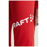 Adv Nordic Ski Club Tights Jr - Red/White - Closeup 6