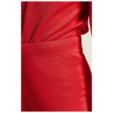 Adv Nordic Ski Club Tights Jr - Red/White - Closeup 7