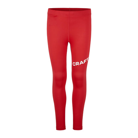 Adv Nordic Ski Club Tights Jr - Red/White - Front