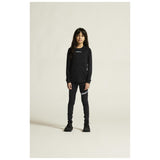 Adv Nordic Ski Club Tights Jr - Black/White - Closeup 1