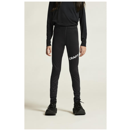 Adv Nordic Ski Club Tights Jr - Black/White - Closeup 5