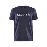 Community Logo Ss Tee M - Navy Melange - Front