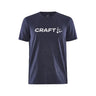 Community Logo Ss Tee M - Navy Melange - Front