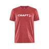 Community Logo Ss Tee M - Red Melange - Front