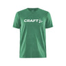 Community Logo Ss Tee M - Green Melange - Front