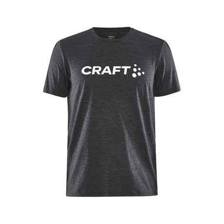 Community Logo Ss Tee M - Black Melange - Front