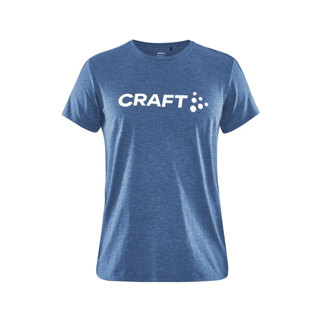 Community Logo Ss Tee W - Club Cobolt Melange - Front