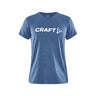 Community Logo Ss Tee W - Club Cobolt Melange - Front
