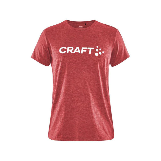 Community Logo Ss Tee W - Red Melange - Front
