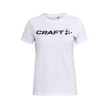 Community Logo Ss Tee W - White Melange - Front