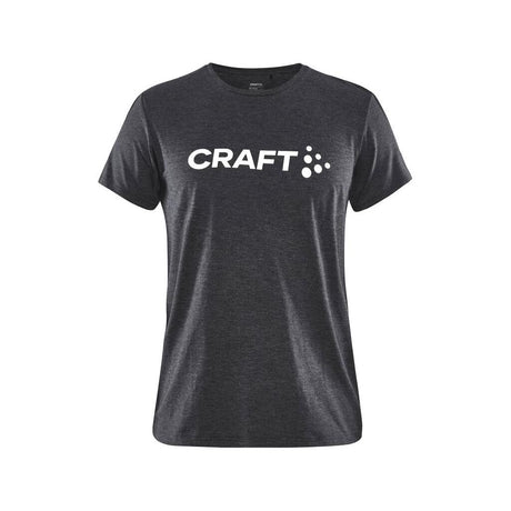 Community Logo Ss Tee W - Black Melange - Front