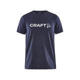 Community Logo Ss Tee Jr - Navy Melange - Front